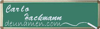Carlo Hackmann Visitenkarte